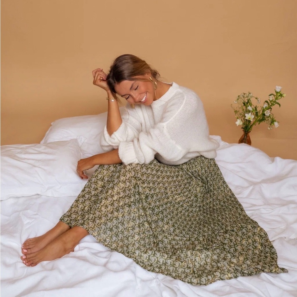 Easyclothesusa green moriane skirt